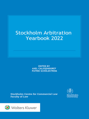 cover image of Stockholm Arbitration Yearbook 2022